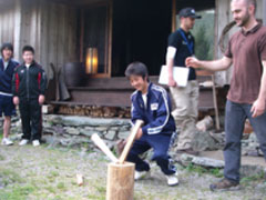 まき割って難しい!